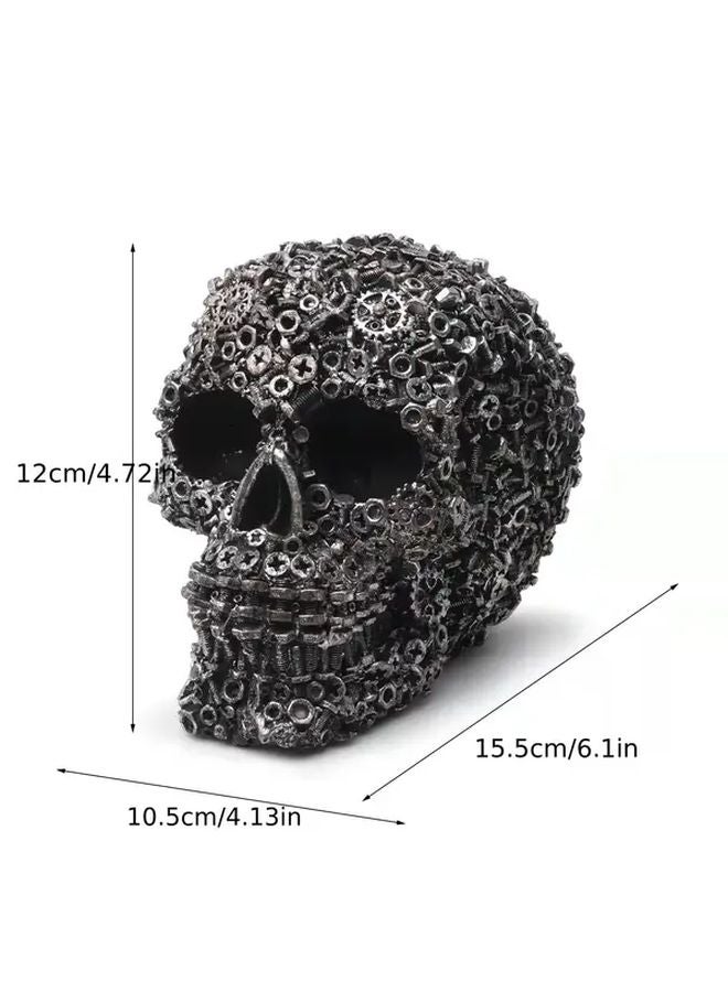 Vintage Resin Mechanical Skull Decorative Craft Ornament Color 9146 - Image 3